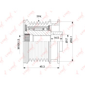 Муфта шкива генератора LYNXauto обгонная, арт. PA-1098