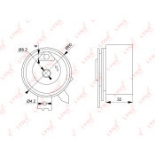 Ролик ремня ГРМ LYNXauto натяжной, арт. PB-1191
