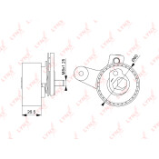 Ролик ремня ГРМ LYNXauto, арт. PB-1248