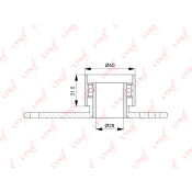 Ролик ремня ГРМ LYNXauto обводной, арт. PB-3158
