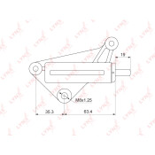 Натяжитель ремня ГРМ LYNXauto, арт. PT-1003