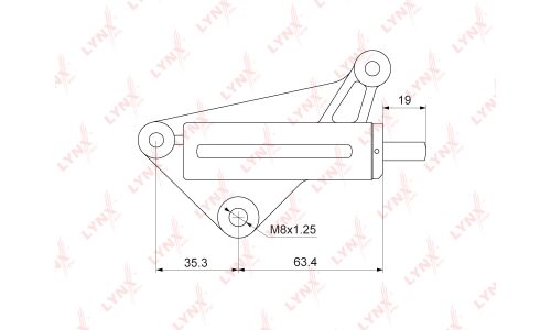 Натяжитель ремня ГРМ LYNXauto, арт. PT-1003
