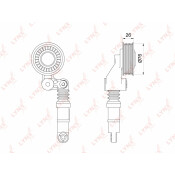Натяжитель поликлинового ремня LYNXauto, арт. PT-3188