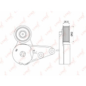 Натяжитель ремня навесного оборудования LYNXauto, арт. PT-3235