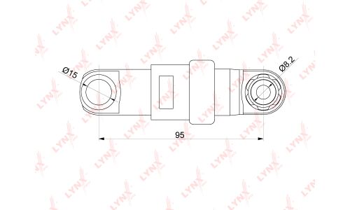 Амортизатор натяжителя LYNXauto, арт. PT-3292