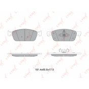 Колодки тормозные дисковые LYNXauto передние, комплект на ось (4 шт), арт. BD-3036