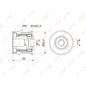 Муфта шкива генератора LYNXauto обгонная, арт. PA-1150