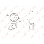 Ролик ремня ГРМ LYNXauto натяжной, арт. PB-1103
