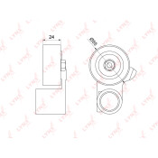 Ролик ремня ГРМ LYNXauto натяжной, арт. PB-1311