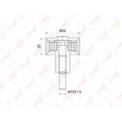Ролик ремня ГРМ LYNXauto, арт. PB-3152