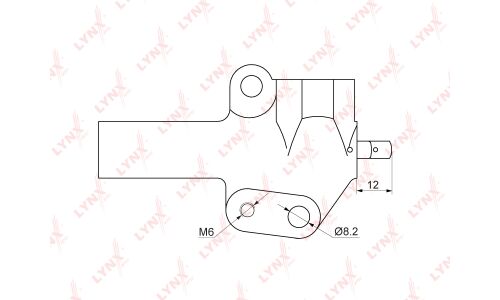 Натяжитель ремня ГРМ LYNXauto, арт. PT-1011