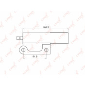 Натяжитель ремня ГРМ LYNXauto, арт. PT-1013
