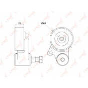 Натяжитель ремня ГРМ LYNXauto, арт. PT-1038