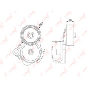 Натяжитель ремня навесного оборудования LYNXauto, арт. PT-3049