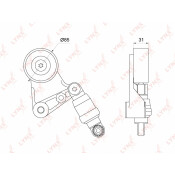 Натяжитель ремня навесного оборудования LYNXauto, арт. PT-3083