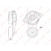 Натяжитель поликлинового ремня LYNXauto, арт. PT-3267