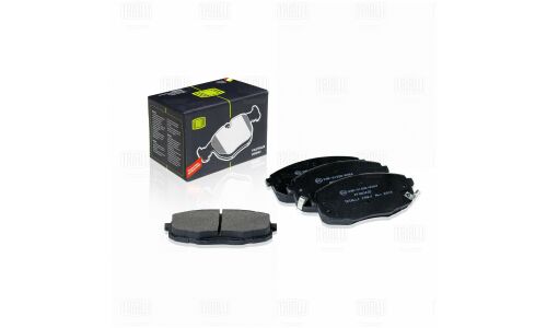 Колодки тормозные дисковые Trialli, передние, комплект на ось (4 шт), арт. PF 083402