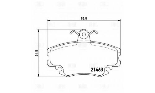 Колодки тормозные Trialli дисковые, арт. PF 095101
