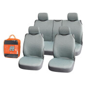 Чехлы-майки Airline Виспер для передних и задних сидений, жаккард, серый цвет, 8 предметов