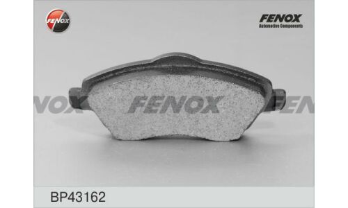 Колодки тормозные дисковые Fenox, передние, комплект на ось (4 шт), арт. BP43162