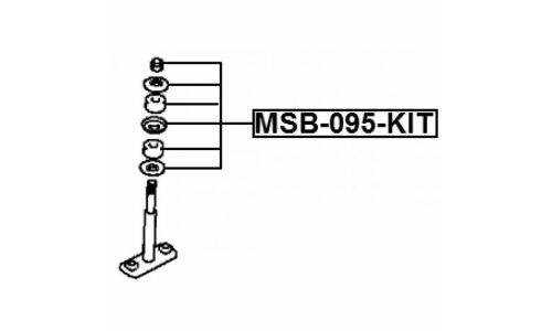 Втулка стойки стабилизатора Febest, арт. MSB-095-KIT