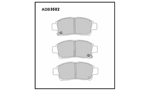 Колодки тормозные дисковые Allied Nippon, передние, комплект на ось (4 шт), арт. ADB3582HD