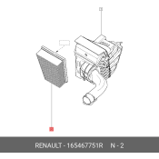 Фильтр воздушный Renault, арт. 165467751R