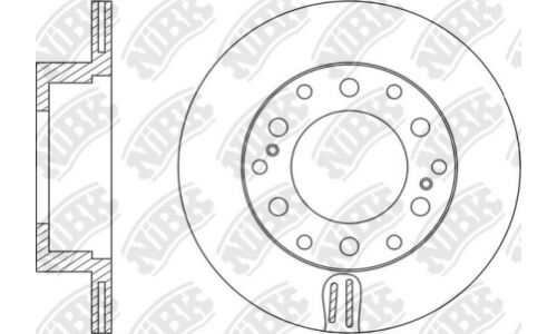 Диск тормозной NiBK, арт. RN1553