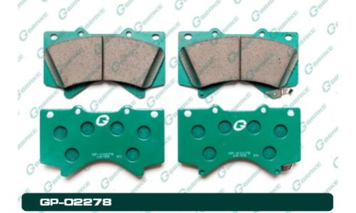 Колодки тормозные дисковые G-Brake, передние, комплект на ось (4 шт), арт. GP02278