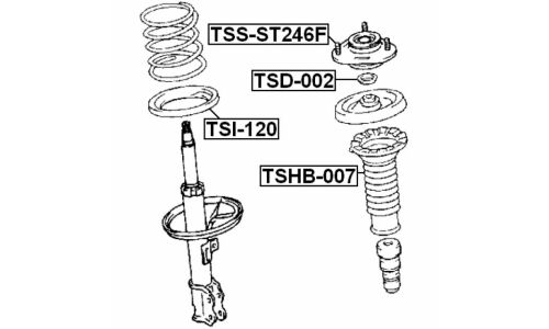 Опора амортизатора Febest передняя, правая/левая, арт. TSS-ST246F