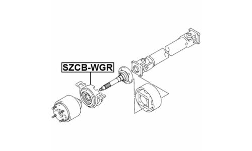 Подшипник карданного вала Febest, арт. SZCB-WGR