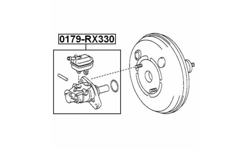 Цилиндр тормозной главный | прав/лев Febest, арт. 0179-RX330