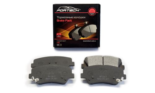 Колодки тормозные дисковые Fortech, передние, комплект на ось (4 шт), арт. FB1220F