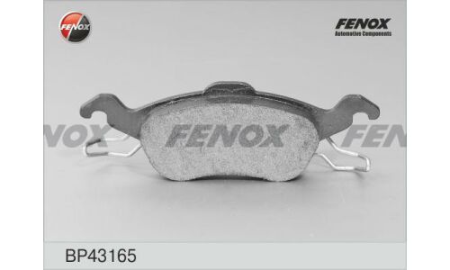 Колодки тормозные дисковые Fenox, передние, комплект на ось (4 шт), арт. BP43165