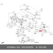 Сайлентблок заднего рычага Hyundai/Kia, арт. 55216-2S200