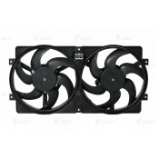 Вентилятор охлаждения радиатора Luzar, с кожухом и резистором, с 2 вентиляторами, для VAZ 2123, арт. LFK 0123