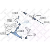 Сайлентблок рычага Stellox, для Audi A3 / TT, Volkswagen Golf, арт. 87-07260-SX