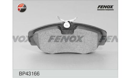 Колодки тормозные дисковые Fenox, передние, комплект на ось (4 шт), арт. BP43166
