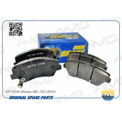 Колодки тормозные дисковые AMD, передние, комплект на ось (4 шт), арт. AMD.BF515