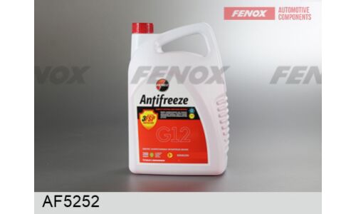 Антифриз Fenox, G12, красный, -35°C, 5кг, арт. AF5252