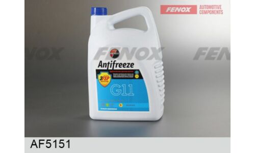 Антифриз Fenox Antifreeze, G11, синий, -35°C, 5кг, арт. AF5151