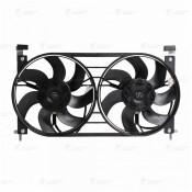 Вентилятор охлаждения радиатора Luzar, с кожухом, с 2 вентиляторами, для VAZ 21213-214, арт. LFK 01220