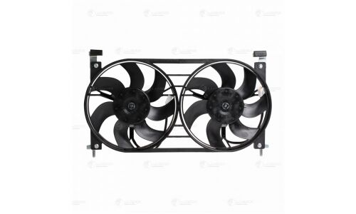 Вентилятор охлаждения радиатора Luzar, с кожухом, с 2 вентиляторами, для VAZ 21213-214, арт. LFK 01220