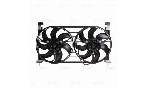 Вентилятор охлаждения радиатора Luzar, с кожухом, с 2 вентиляторами, для VAZ 21213-214, арт. LFK 01220