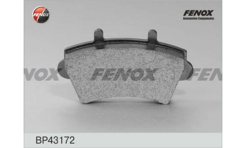 Колодки тормозные дисковые Fenox, передние, комплект на ось (4 шт), арт. BP43172