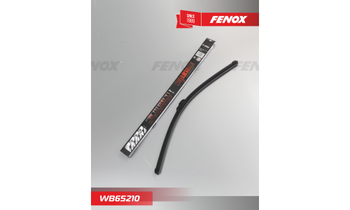 Щётка стеклоочистителя Fenox 650мм (26") бескаркасная, всесезонная, для грузовиков, с графитовым напылением, крепление J-Hook, 1 шт, арт. WB65210