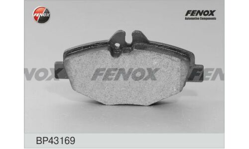 Колодки тормозные дисковые Fenox, передние, комплект на ось (4 шт), арт. BP43169