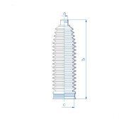 Пыльник рулевой рейки Motorherz, арт. RDZ0048MG