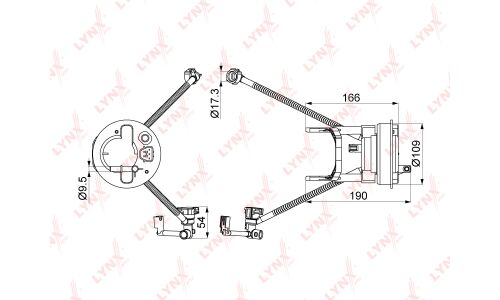 Фильтр топливный LYNXauto, арт. LF-1001M