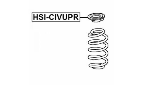 Прокладка пружины подвески Febest задняя, правая/левая, верхняя, арт. HSI-CIVUPR